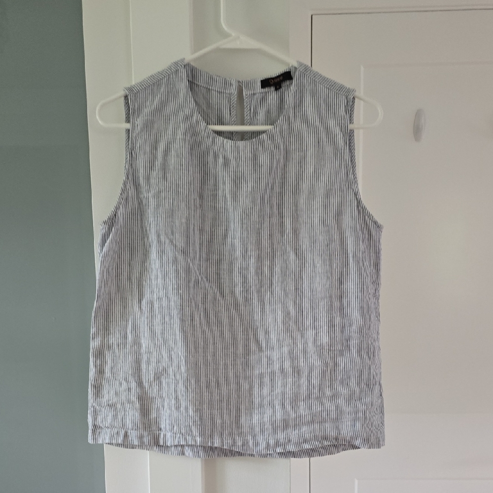 Quince linen tank top, size S